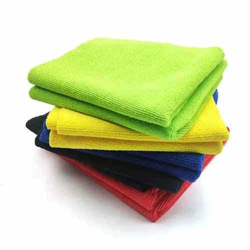 40x40cm Microfiber Lint Free Scratch Free Edgeless Car Interior Cleaning Cloth 380gsm