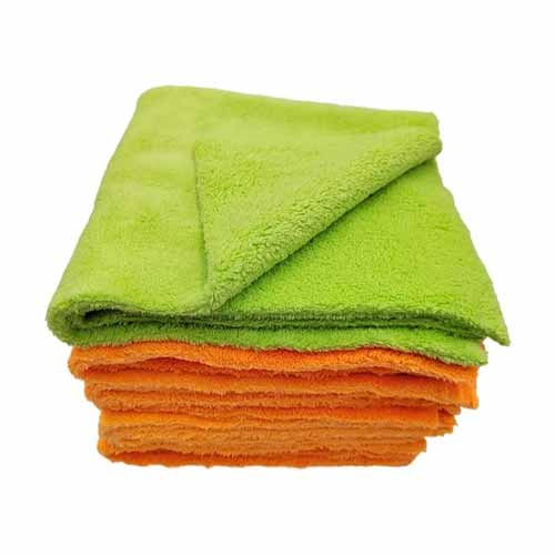 Super Soft Water Absorbent Lint Free Edgeless Microfiber Coral Velvet Fleece Cleaning Cloth