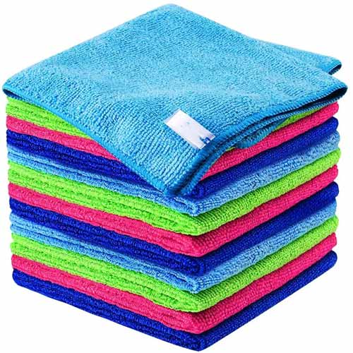 Premium Microfiber Cleaning Cloth Highly Absorbent, Lint Free, Scratch Free, Reusable Cleaning Supplies