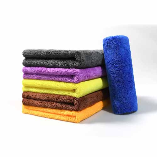 Microfiber cleaning cloth, multi-purpose soft, highly absorbent, lint-free, streak-free wash cloth suitable for car