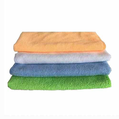 Solid Color Lint-Free Household Microfiber Cleaning Cloth