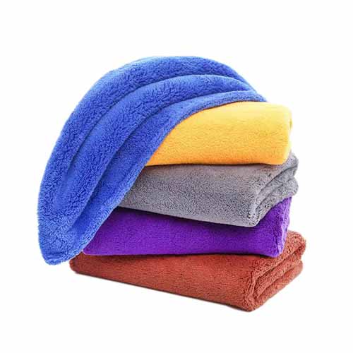 High Quality Microfiber Car Wash Towel Square Printed Edgeless Detailing Drying Towel for Car Care Super Absorbent