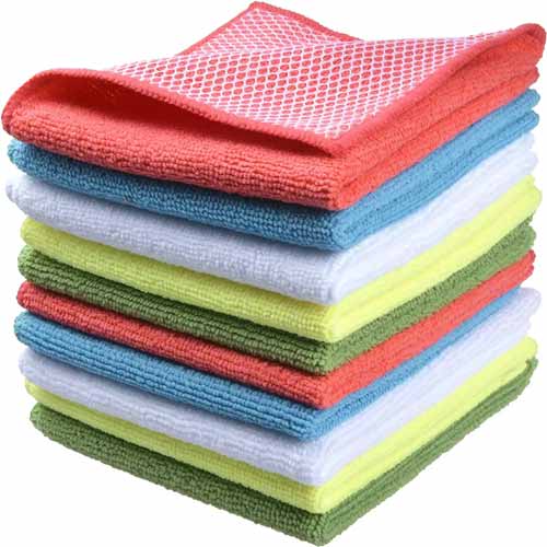 Lint Free 2 side different usage Mesh Kitchen cloth